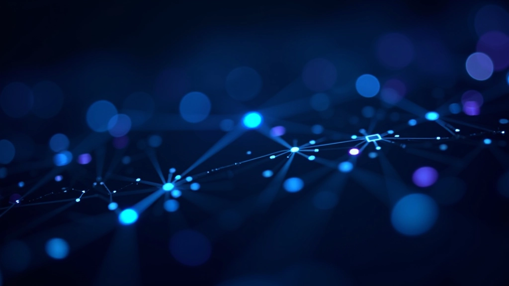 Technologieinnovationen visualisiert durch Schaltkreise und leuchtende Verbindungen auf schwarzem Hintergrund