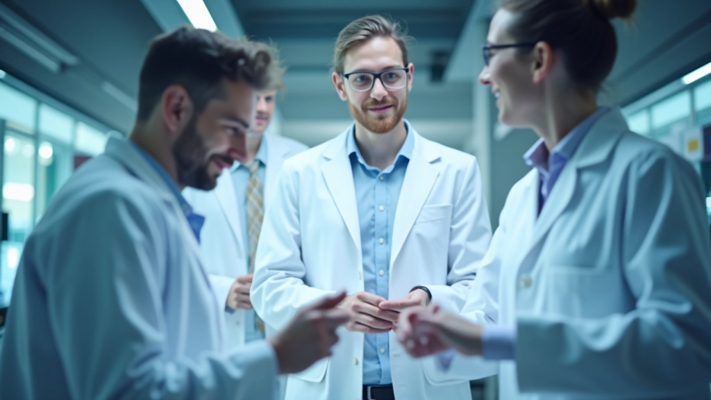 Forschungsteam beim Datenaustausch